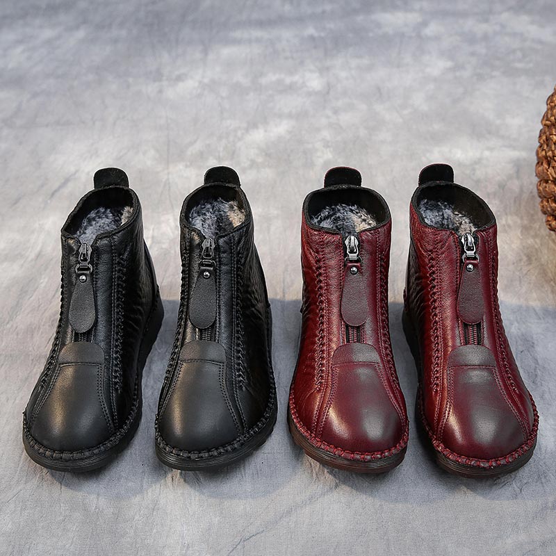 Ethnic Fast Fashion - Baskets Chancelier en cuir taille haute