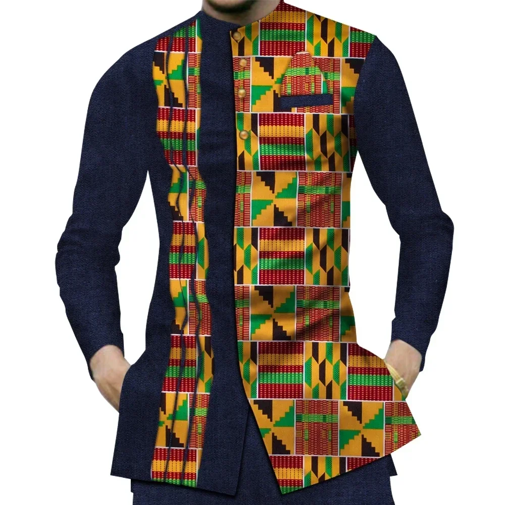 Chemise à imprimé patchwork Da - Dashiki Shirt Men avis et prix