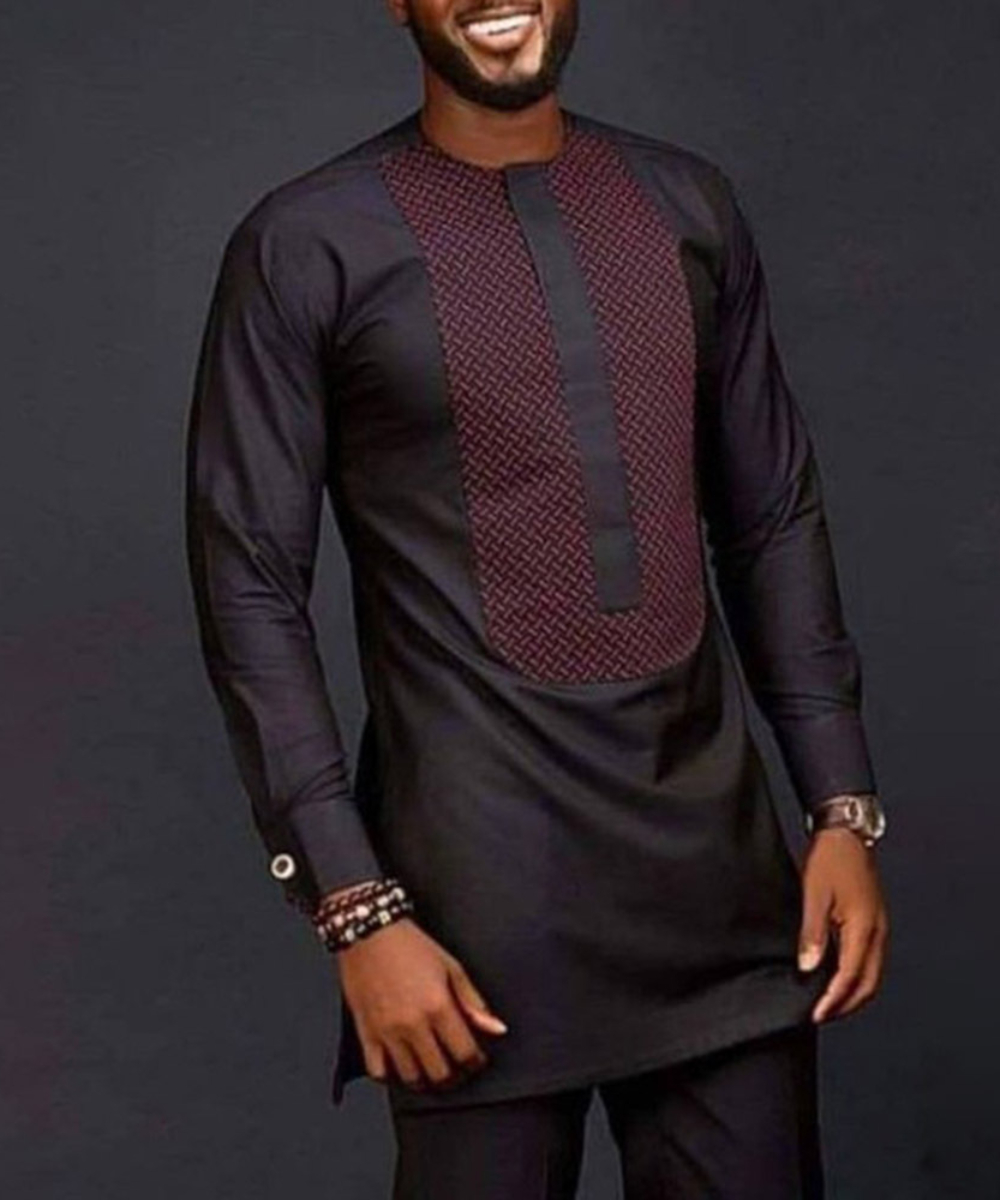 Chemise à manches longues pour - Dashiki Shirt Men avis et prix