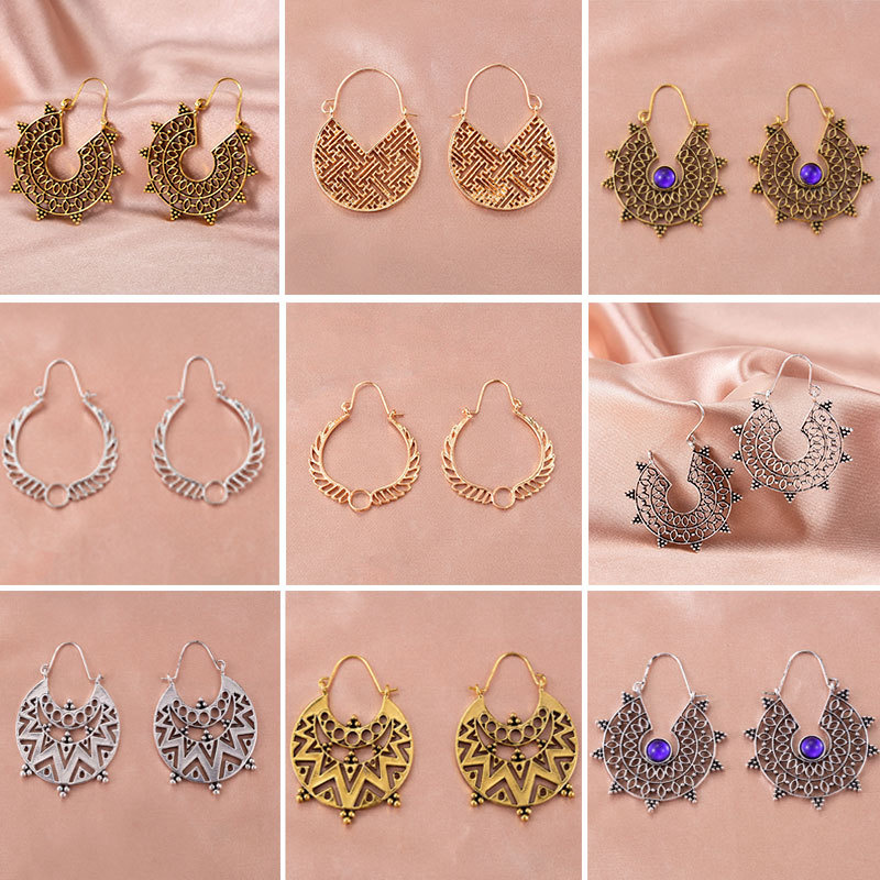 Boucles d'oreilles creuses scu - Ethnic Fashion Instagram avis et prix