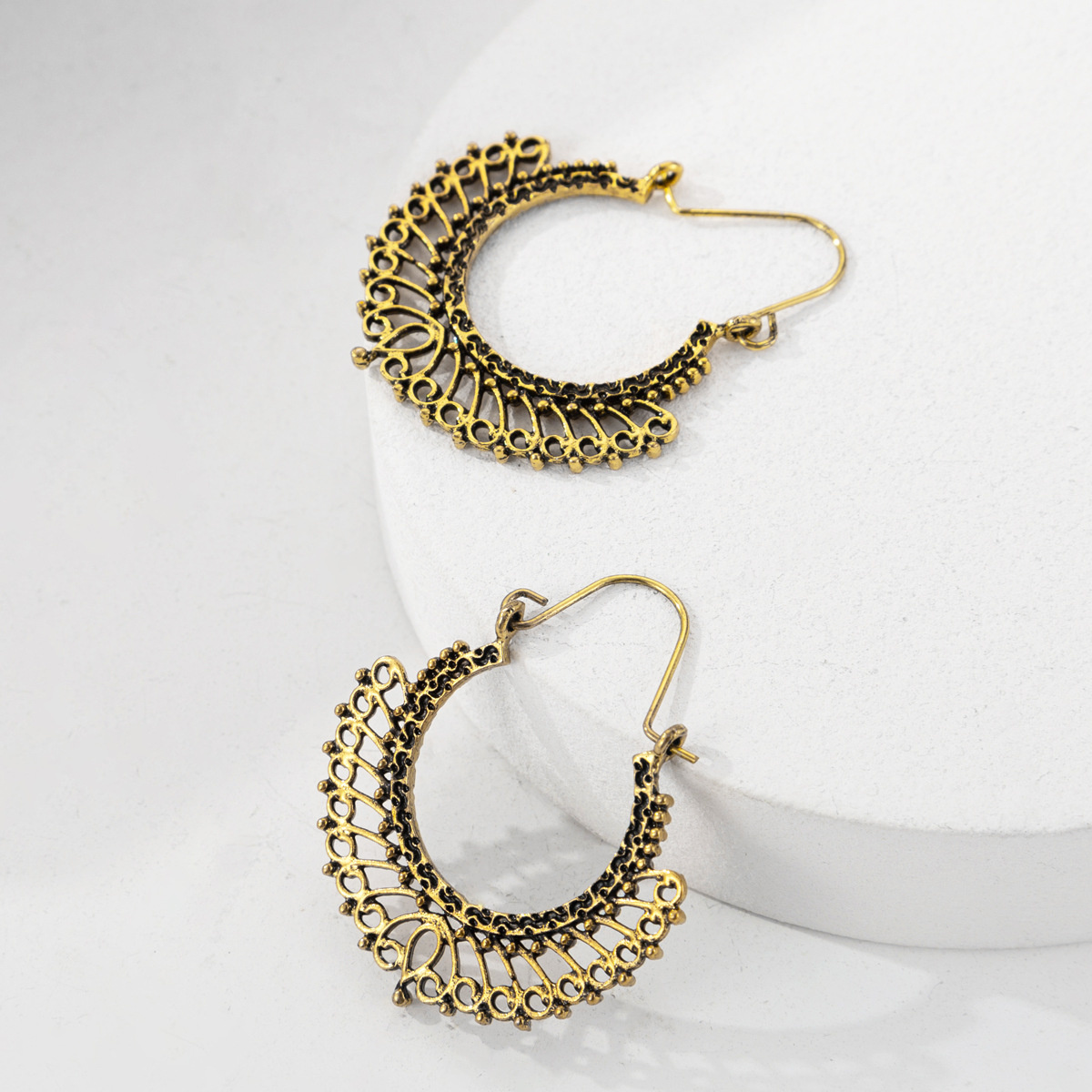 Boucles d'oreilles creuses scu - Ethnic Fashion Instagram avis et prix