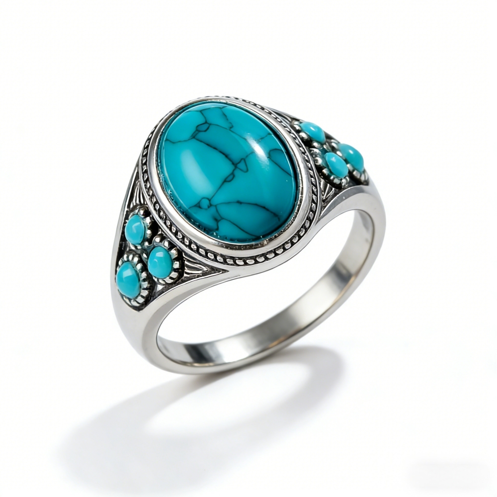 Bague tendance Instagram turqu - Ethnic Fashion Instagram avis et prix